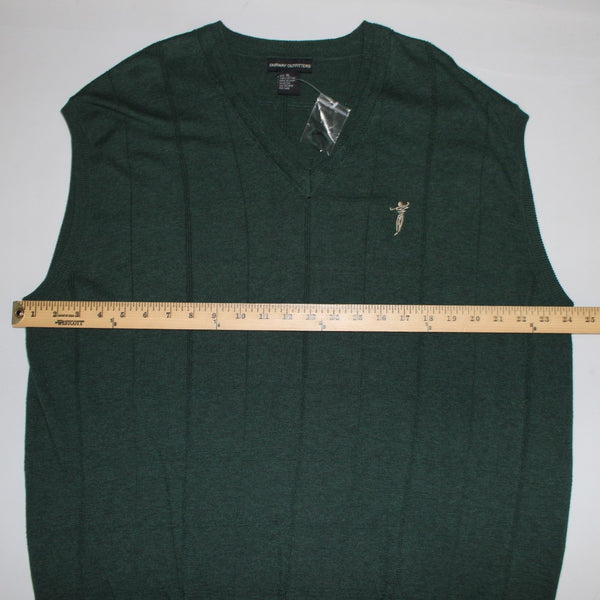 Fairway Outfitters NEW Sz XL Forest Green 100% Cotton Logo Sweater Vest