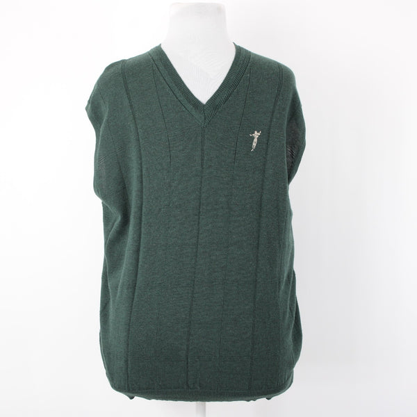 Fairway Outfitters NEW Sz XL Forest Green 100% Cotton Logo Sweater Vest