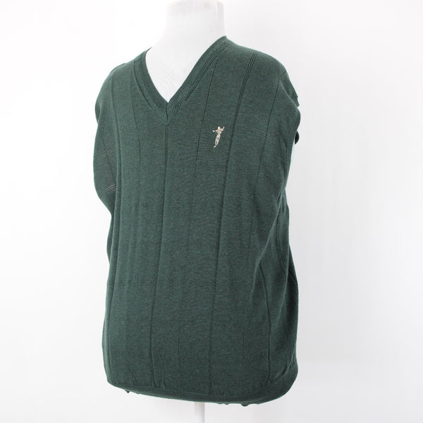 Fairway Outfitters NEW Sz XL Forest Green 100% Cotton Logo Sweater Vest