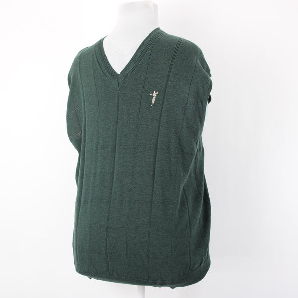 Fairway Outfitters NEW Sz XL Forest Green 100% Cotton Logo Sweater Vest