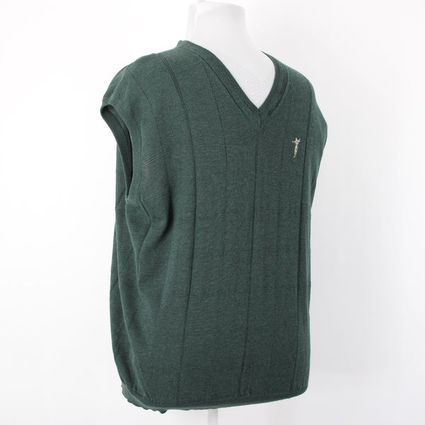 Fairway Outfitters NEW Sz XL Forest Green 100% Cotton Logo Sweater Vest