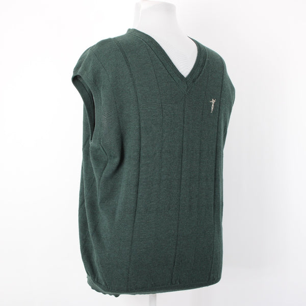 Fairway Outfitters NEW Sz XL Forest Green 100% Cotton Logo Sweater Vest