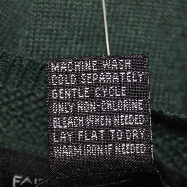 Fairway Outfitters NEW Sz XL Forest Green 100% Cotton Logo Sweater Vest