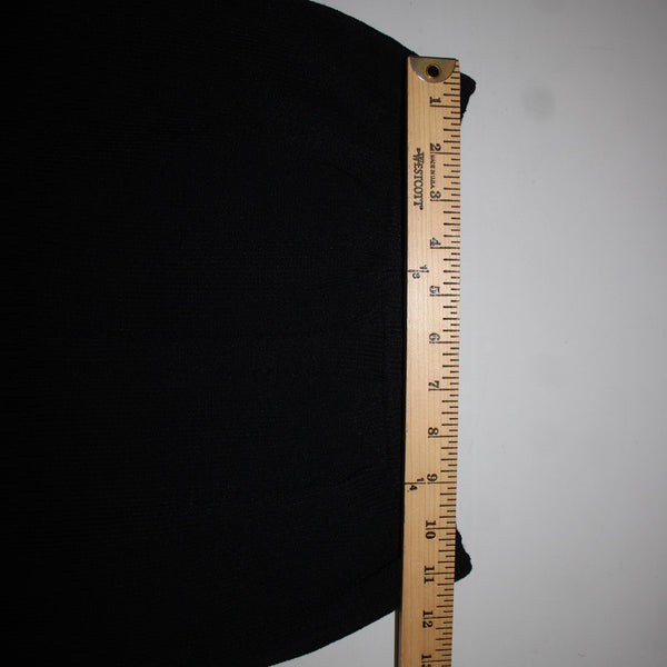 St John Separates Sz 2 Black Elastic Waist Santana Knit Short Skirt