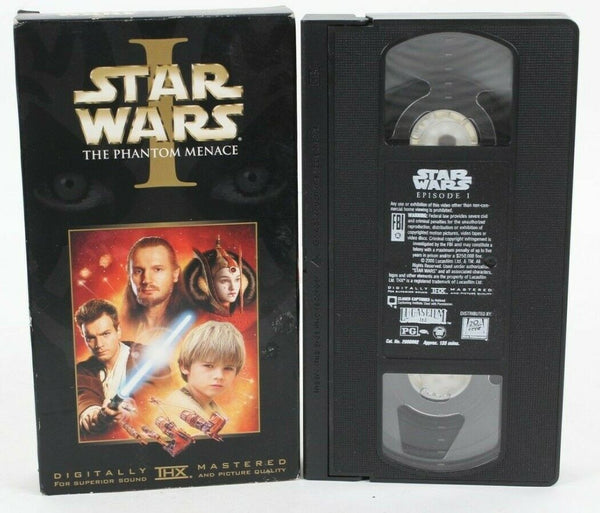 Star Wars 1 The Phantom Menace VHS PG  Collectible