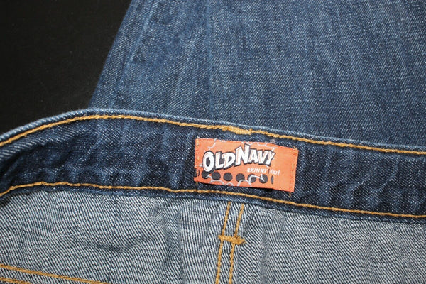 Old Navy Sz 14 X 30 Blue 100% Cotton Skinny Denim Adjustable Kids Jean