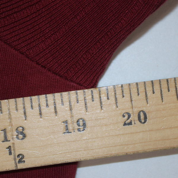 Lucky Lotus Jacket NEW $99 Sz L Red Burgundy Knit Collared 100% Cotton Jacket
