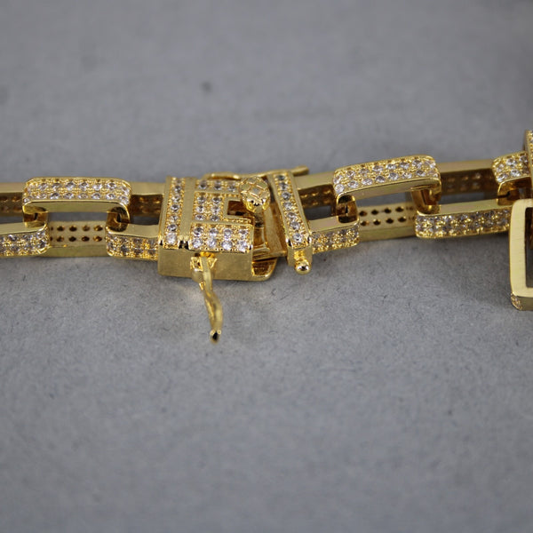 Ever Eve Goldtone Cubic Zirconia Pave Chain 17.5" Necklace