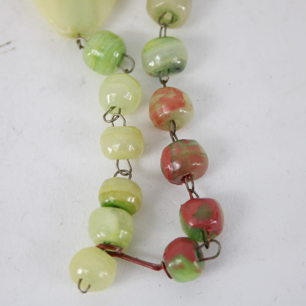Green Opal Necklace Green Opal Carved Inca Sun God 25" Necklace