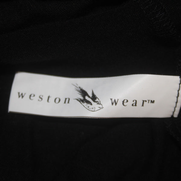 Weston Wear Dress Sz S Blue Navy Tulle Skirt Lined Swiss Dot Poly Rayon Dress