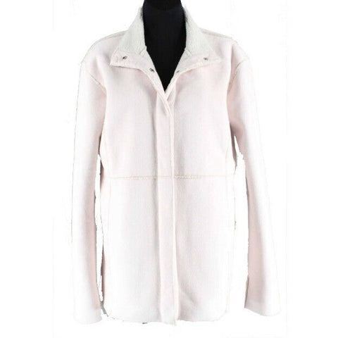 Coldwater Creek Sz S Pink Polyester Faux Suede Fleece Lined Jacket