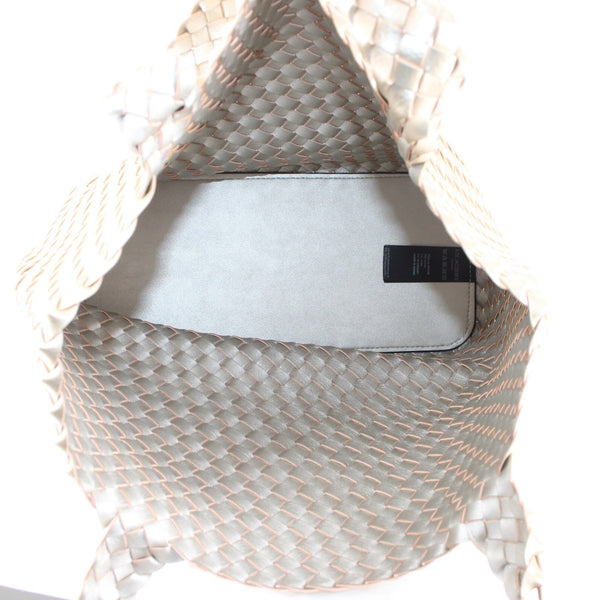 Ilse Jacobsen Purse 17 x 12 x 6  Gold Two Handle Polyurethane Purse