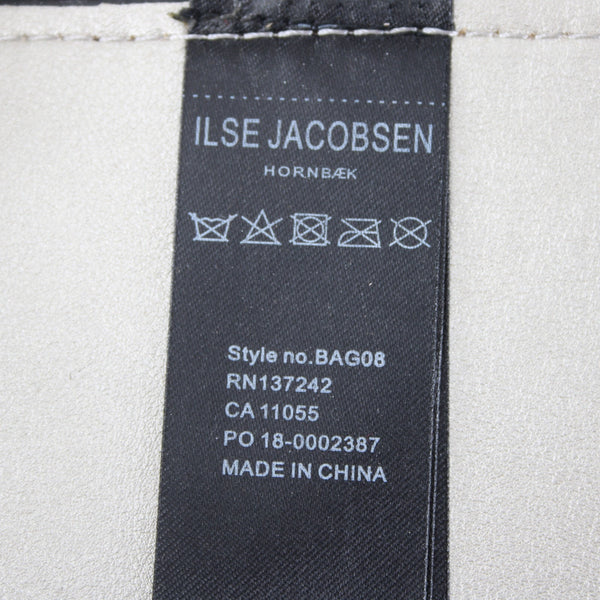 Ilse Jacobsen Purse 17 x 12 x 6  Gold Two Handle Polyurethane Purse