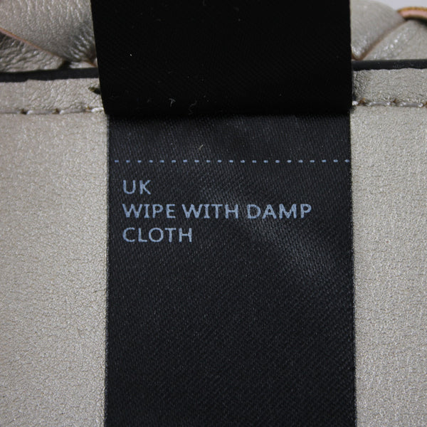 Ilse Jacobsen Purse 17 x 12 x 6  Gold Two Handle Polyurethane Purse