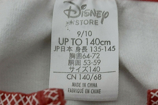 Disney Sz 9/10 Girl White Multi Sequin Glitter 'Tinkerbell' 100% Cotton Top