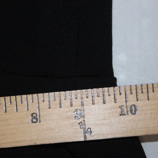Maje Pant NEW $295 Pantalon Sz 34 x 26 Black Faux Belt Poly Viscose Capri Pant