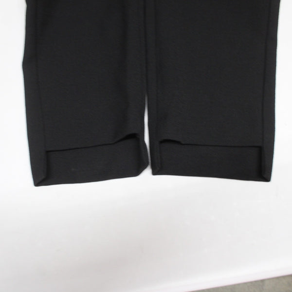 Maje Pant NEW $295 Pantalon Sz 34 x 26 Black Faux Belt Poly Viscose Capri Pant
