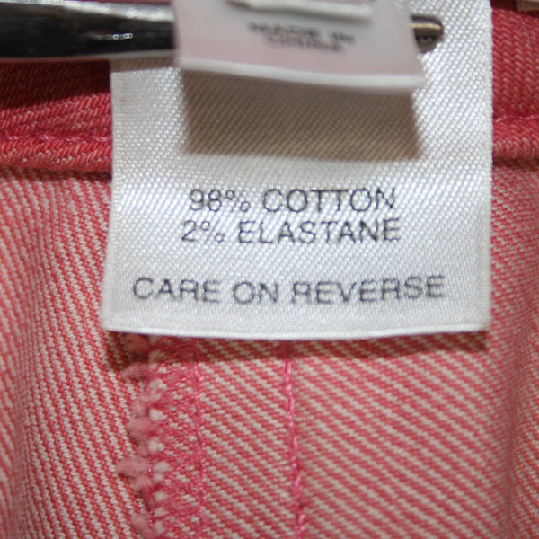 St John Sport Capri Pant Sz 10 x 23 Pink Knee Length Cotton Elastane Capri Pant