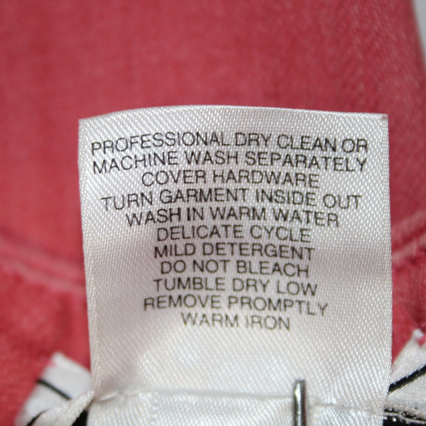 St John Sport Capri Pant Sz 10 x 23 Pink Knee Length Cotton Elastane Capri Pant