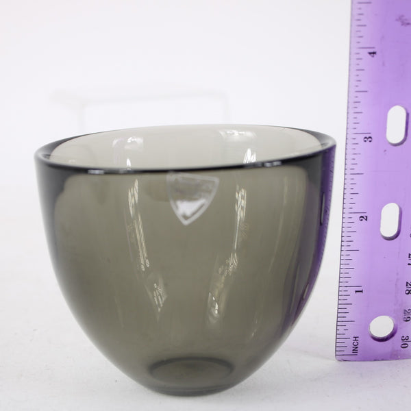 Orrenfors Sweden Bowl Pastillo Gray High Quality Crystal 3" Crystal Bowl