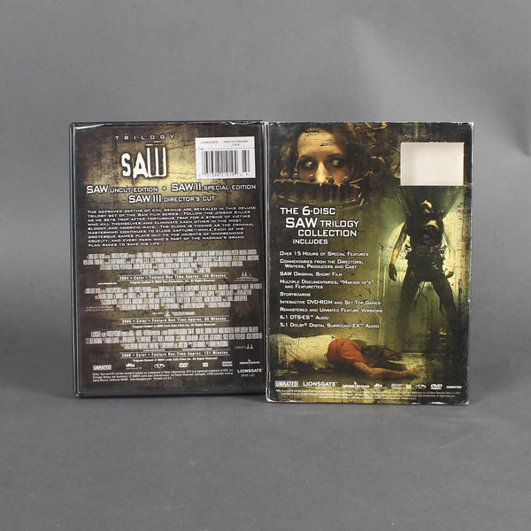 Trilogy Saw Uncut Edition Unrated DVD Movie