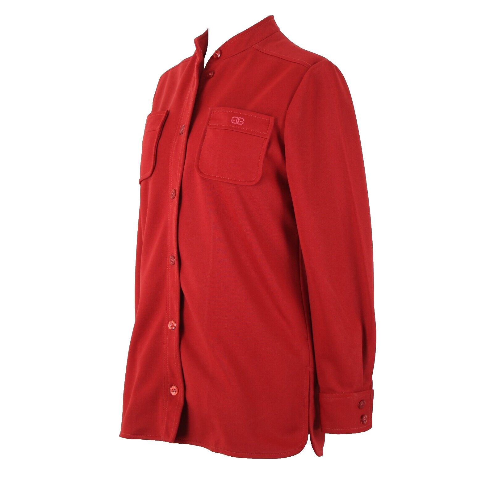 Givenchy Sport Vintage Sz 8 Red Collared Button Down Leisure Jacket