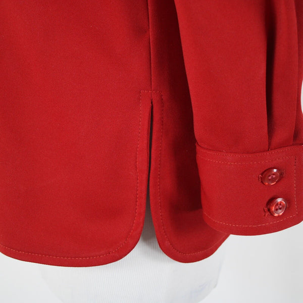 Givenchy Sport Vintage Sz 8 Red Collared Button Down Leisure Jacket