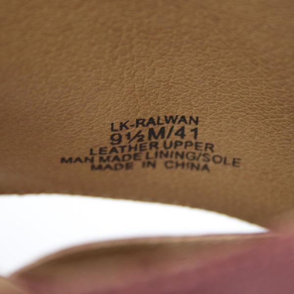 Lucky Brand Booties Sz 9.5 M Burgundy Red Zipper Closed Toe Leather Booties