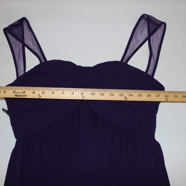 Ever Pretty Dress NEW Sz 6 Purple Sweetheart Neck Lined Layered 100% Poly Dress