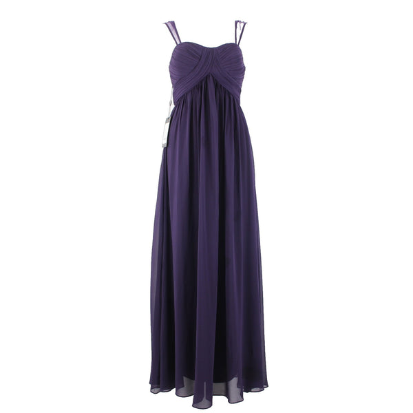 Ever Pretty Dress NEW Sz 6 Purple Sweetheart Neck Lined Layered 100% Poly Dress