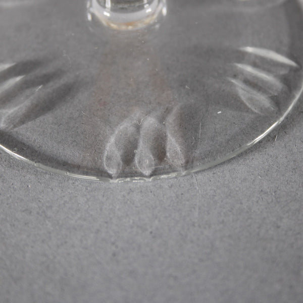 Bohemian Unbranded Wine Glass Yellow Cut Crystal 8" Wine Glass