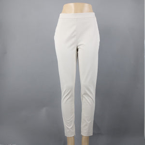 Ann Taylor NEW $79 Chelsea Sz 10 x 27 Beige Tan High Rise Skinny Crp Cotton Pant