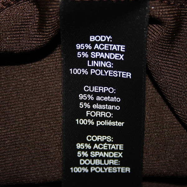Chicos NEW $60 Travelers Sz XL Lt Choc Chip Brown Marilyn Acetate Spandex Top