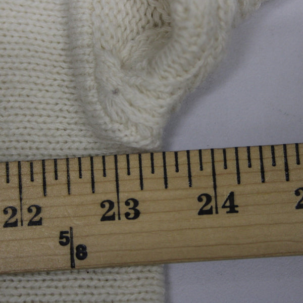 J Jill Sz XS / S Cream Round Neck Long Sleeve Wool Nylon Oversized Sweater