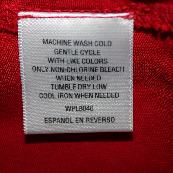 Style Co NEW $39 Core Sz 2x New Red Amore Red Short Sleeve 100% Cotton Rayon Top