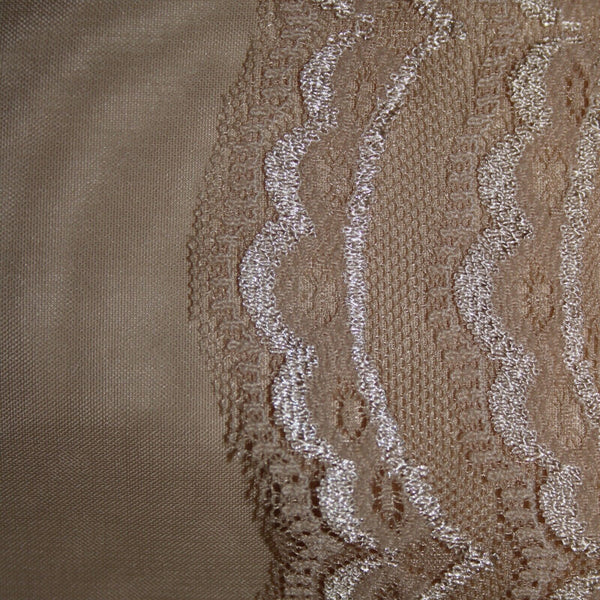 Wedding Dress NEW Sz 14 Biege Tan Lace Corset Inside W Wrap 100% Polyester Dress