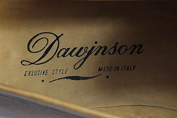 Dawjnson Sz 43.5 Handmade Cognac Brown Leather Men's Loafers