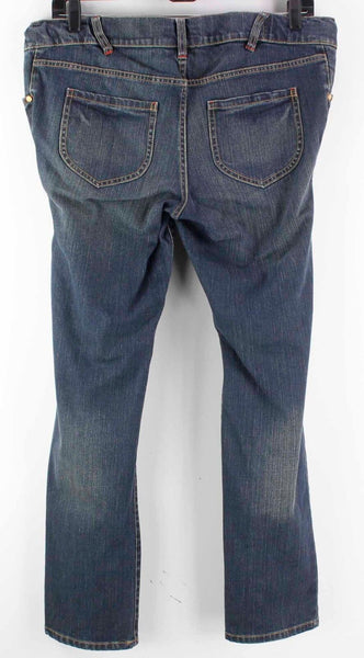 Liz Lange Maternity Sz 12 Cotton Blend Adjustable Elastic Insert Jeans