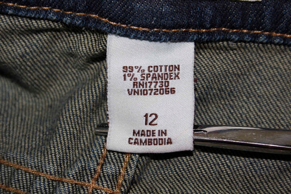 Liz Lange Maternity Sz 12 Cotton Blend Adjustable Elastic Insert Jeans