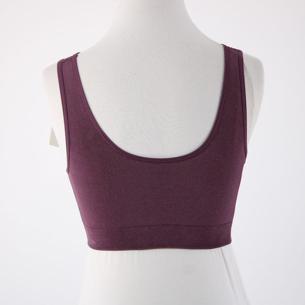 Wacoal Sports Bra NEW $36 Sz 38 Purple Removable Pads Nylon Spandex Sports Bra