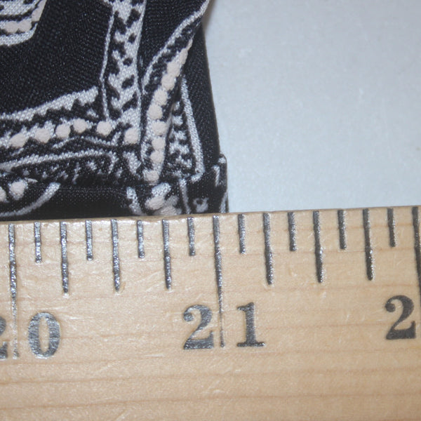 Apt 9 Dress Sz XL Black White Peach UnLined Pockets Polyester Spandex Dress