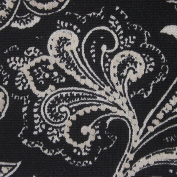 Apt 9 Dress Sz XL Black White Peach UnLined Pockets Polyester Spandex Dress