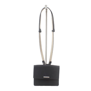Vince Camuto 5.5 x 6.5 x 1.5 Small Black Leatherlike Convertible Waist Purse
