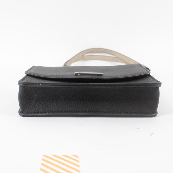 Vince Camuto 5.5 x 6.5 x 1.5 Small Black Leatherlike Convertible Waist Purse