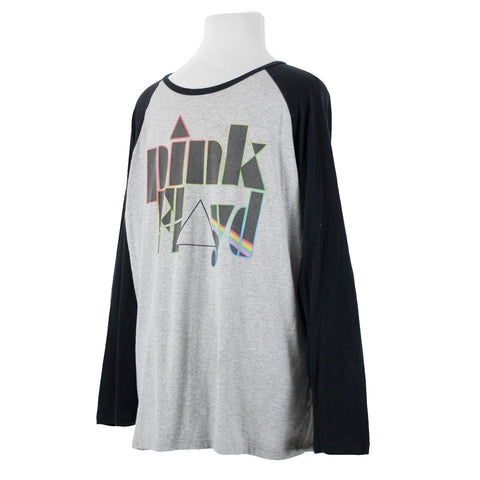 Pink Floyd Sz XXL Gray Black Multicolor Long Sleeve 100% Cotton AS IS Shirt