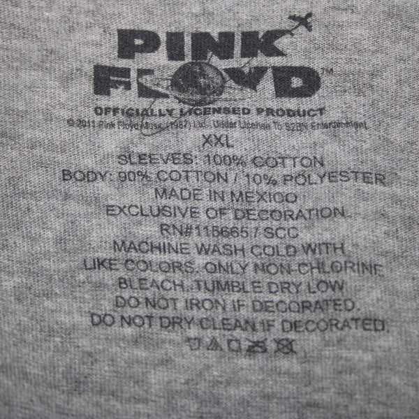 Pink Floyd Sz XXL Gray Black Multicolor Long Sleeve 100% Cotton AS IS Shirt
