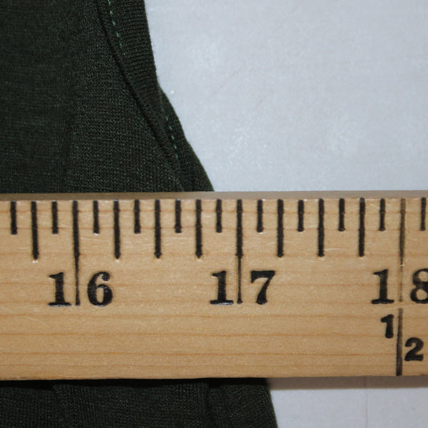 Aline Dress NEW $88 Sz M Green Open Back Unlined Hawaii Made Rayon Spandex Dress