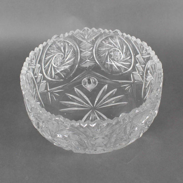 Polonia American Brilliant Cut Crystal 8.5 X 4 Footed Bowl