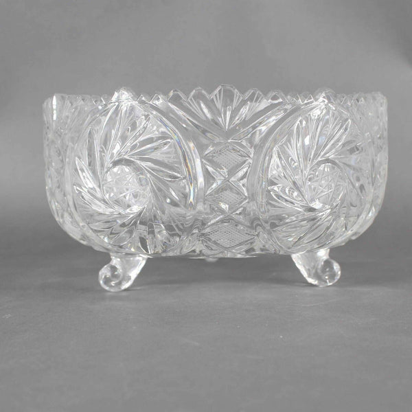 Polonia American Brilliant Cut Crystal 8.5 X 4 Footed Bowl