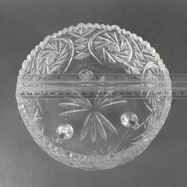 Polonia American Brilliant Cut Crystal 8.5 X 4 Footed Bowl